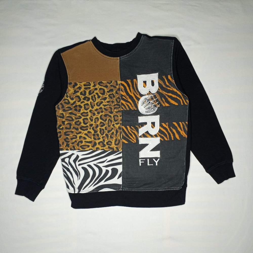 Born Fly Animal Print Sweatshirt | 14/16